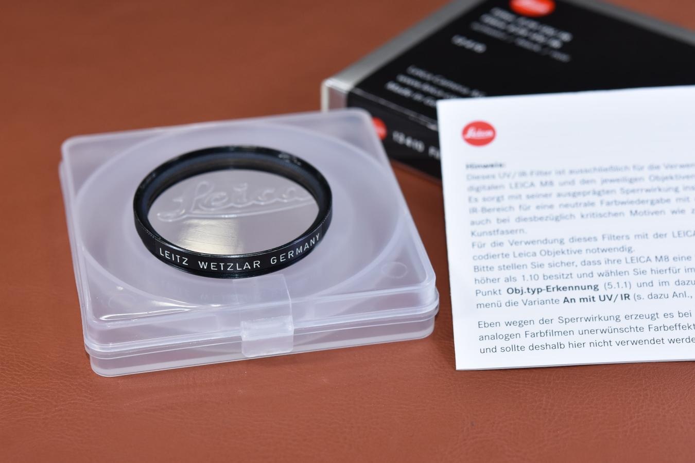 LEICA E39 UVa Filter Black 【元箱付】