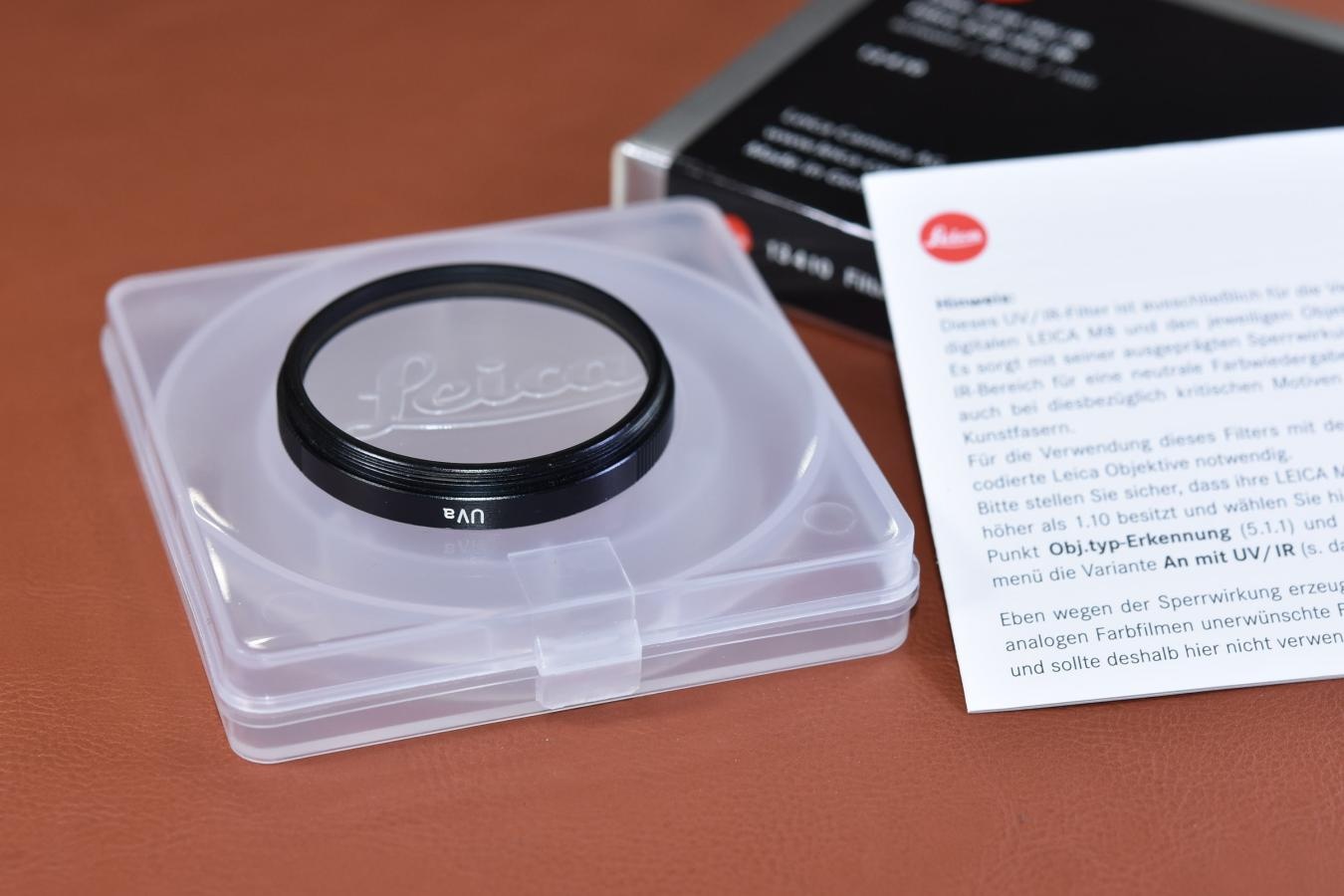 LEICA E39 UVa Filter Black 【元箱付】