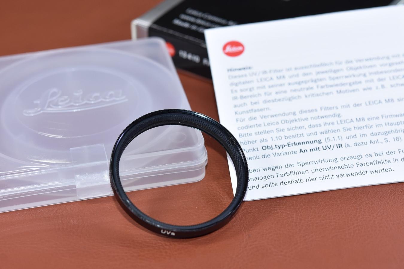 LEICA E39 UVa Filter Black 【元箱付】