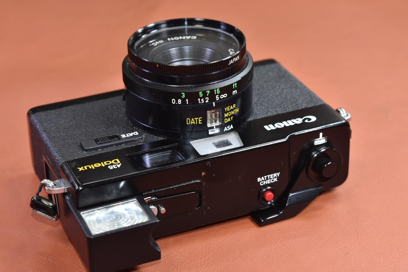 Canon A35 Datelux モルト交換済 通称:キャノンナイター 【CANON LENS 40/2.8 レンズ搭載】