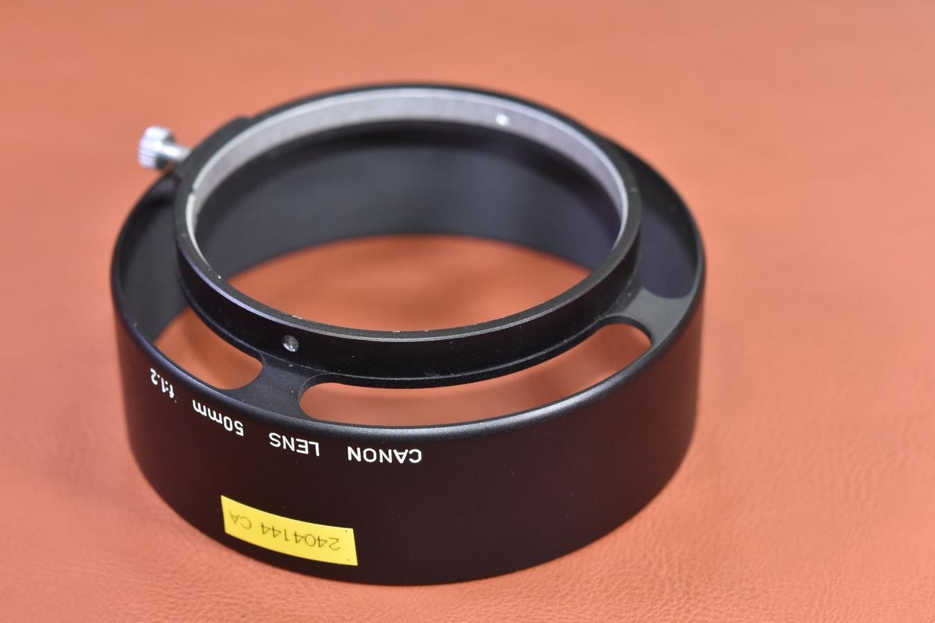 Canon 50/1.2用METAL HOOD【キレイな物をお探しの方必見!!自信ありの逸品!!】