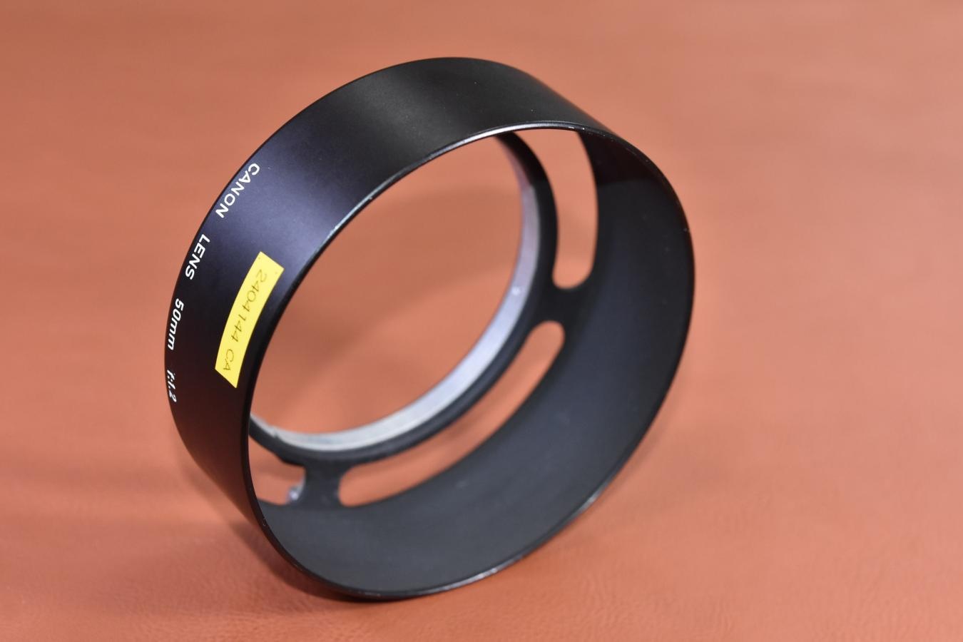 Canon 50/1.2用METAL HOOD【キレイな物をお探しの方必見!!自信ありの逸品!!】