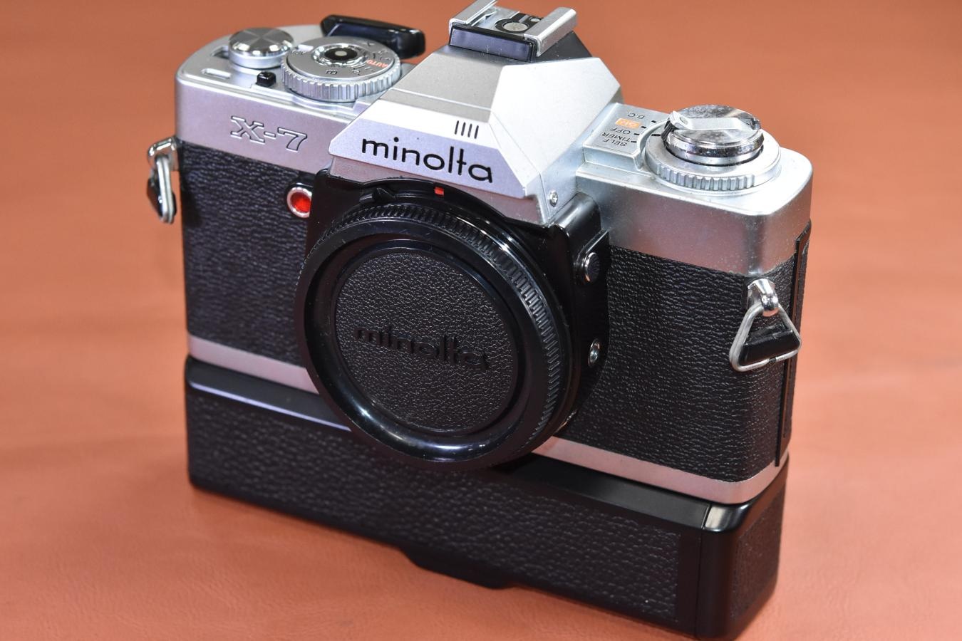 minolta X-7 Silver 【MINOLTA AUTO WINDER G 付】