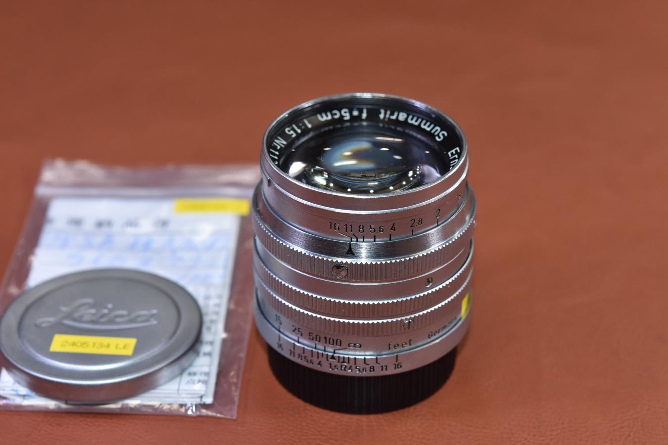 【希 少】LEICA Summarit 5cm F1.5 feet表記 整備済【112万台1954年製 LEICA Lマウントレンズ】