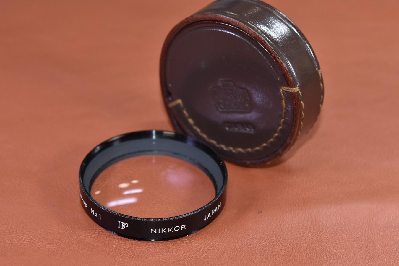 Nikon Close-up No1 52mm径 NIKKOR大文字『F』刻印あり 【Nippon Kogakuマーク入り純正ケース付】