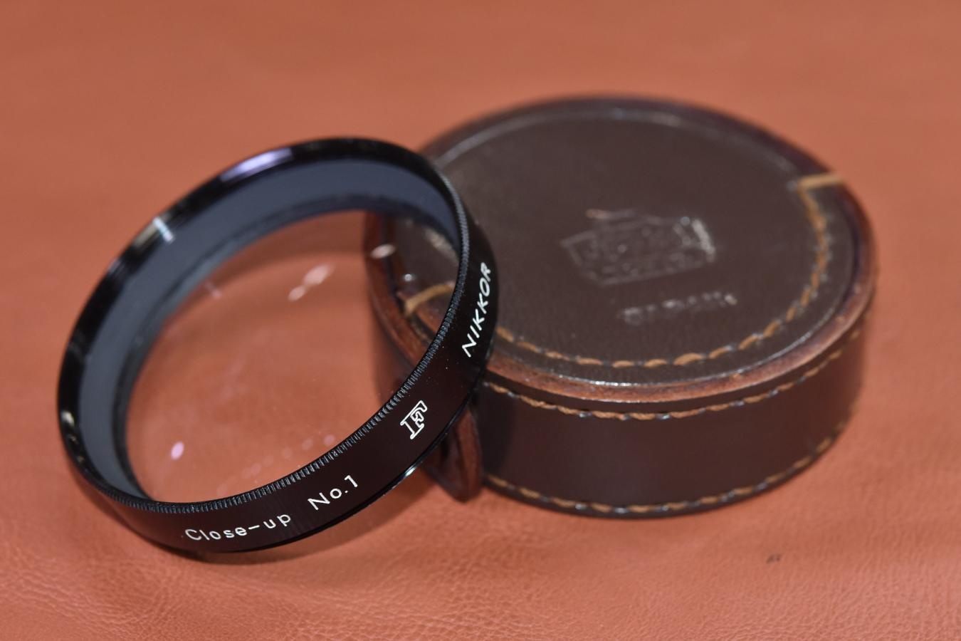 Nikon Close-up No1 52mm径 NIKKOR大文字『F』刻印あり 【Nippon Kogakuマーク入り純正ケース付】
