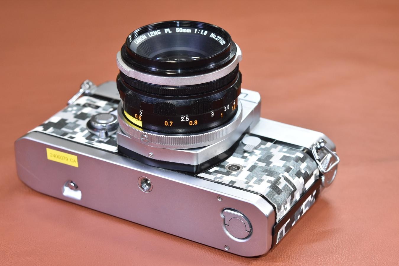 【リメイクカメラ】 Canon FT QL Silver  FL 50/1.8 付【モルト交換済】