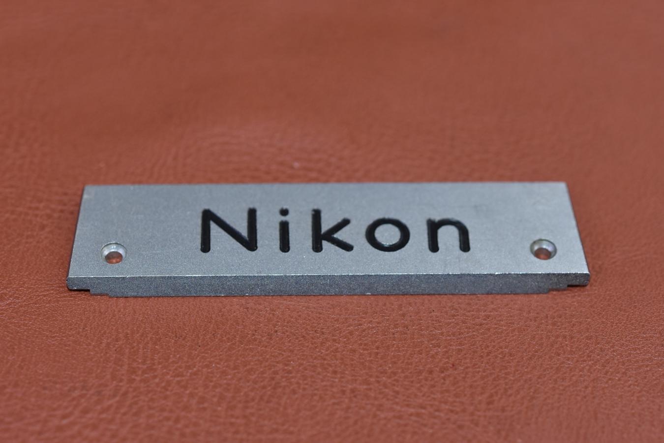 【希 少】Nikon 銘板 Nikon F用【元カメラのきむらカリスマ修理職人 田口由明氏所有放出!!】