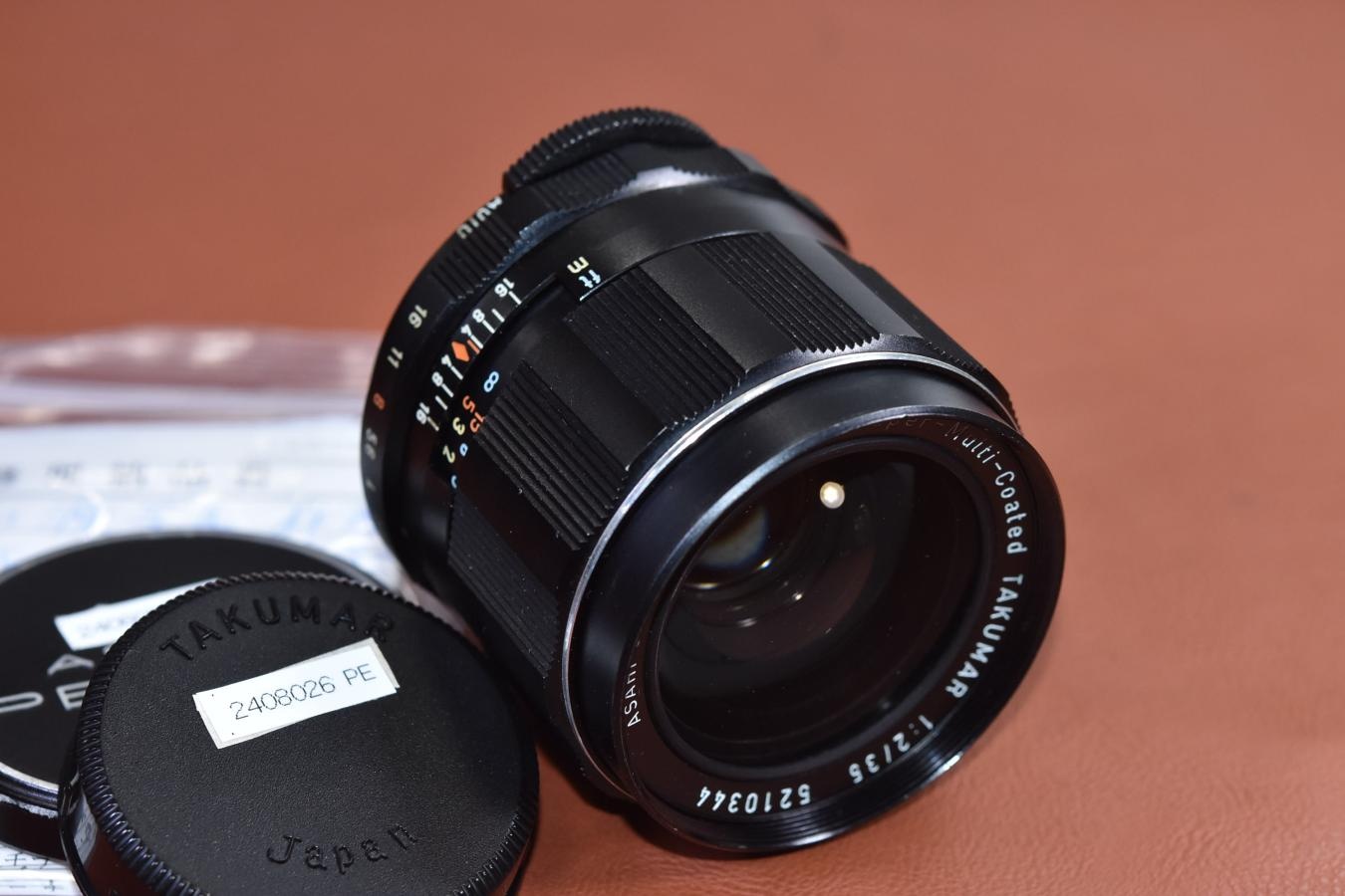 PENTAX Super-Multi-Coated TAKUMAR 35mm F2 整備済【カメラ女子に絶大な人気のオールドレンズ M42マウントレンズ】