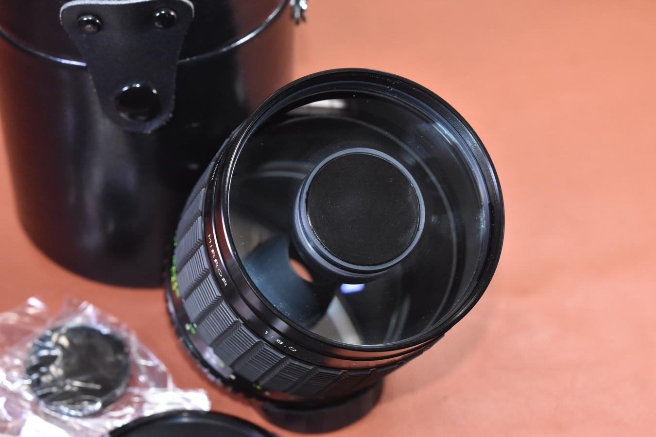 Kalimar MC MIRROR 500mm F8 純正フィルター3枚、ケース付 【M42マウントレンズ】