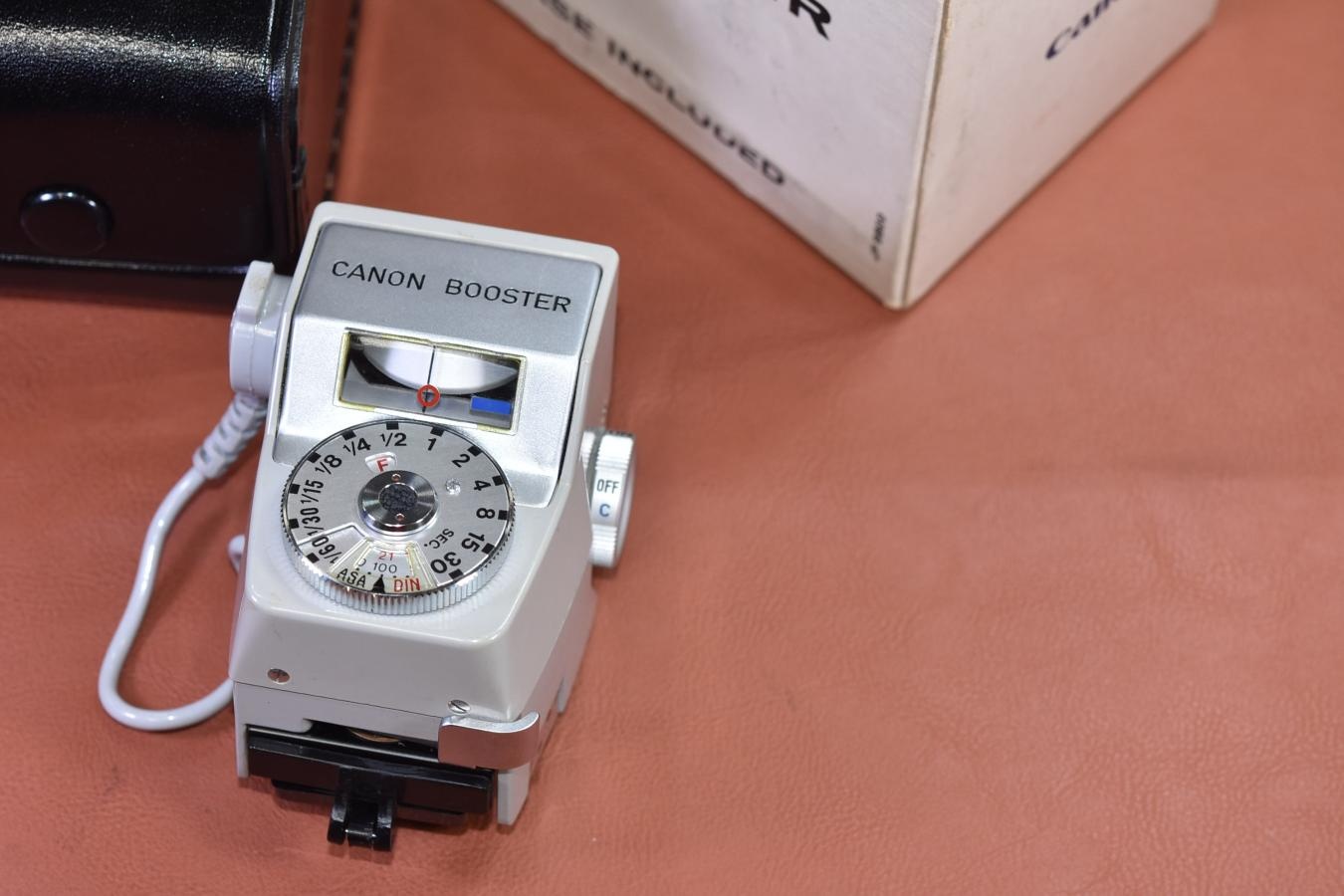 【希 少】Canon BOOSTER  元箱付【Canon FTb等用】※キレイな物をお探しの方必見!!自信ありの逸品!!