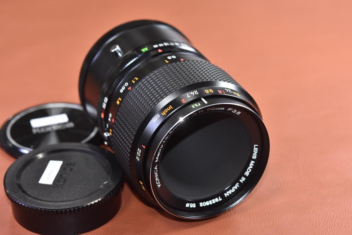 KONICA Macro-HEXANON AR 55mm F3.5 【MACRO LENS ADAPTER AR付】※キレイな物をお探しの方必見!!自信ありの逸品!!