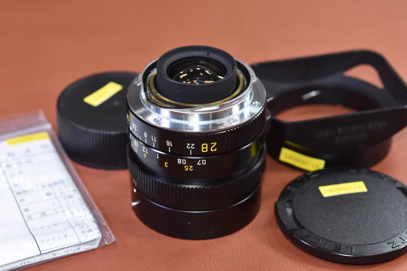 LEICA ELMARIT-M 28mm F2.8 第3世代 整備済 純正フード12536付 【343万台1987年製】