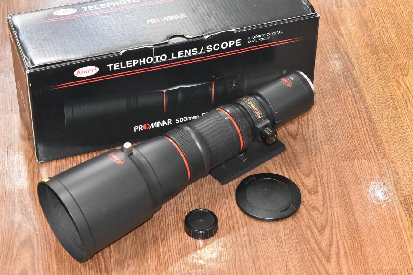 【希 少】Kowa PROMINAR 500mm F5.6 FL 標準キット(TX10付) 元箱付【Nikon用】