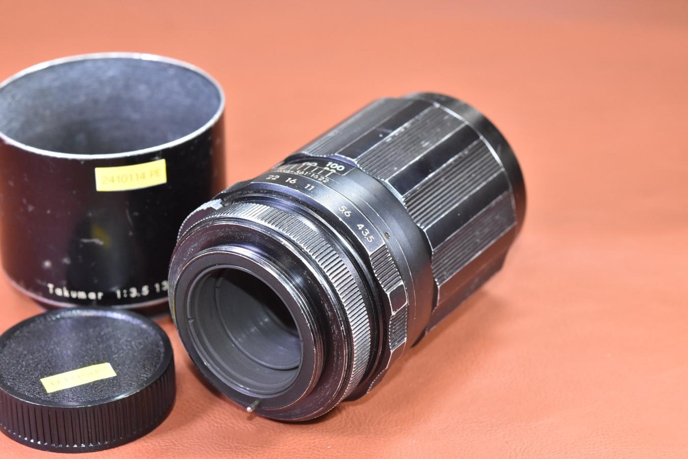 PENTAX Super-Takumar 135mm F3.5 初期型 純正メタルフード付 【M42マウントレンズ】※シリアルナンバーに注目!!71番目