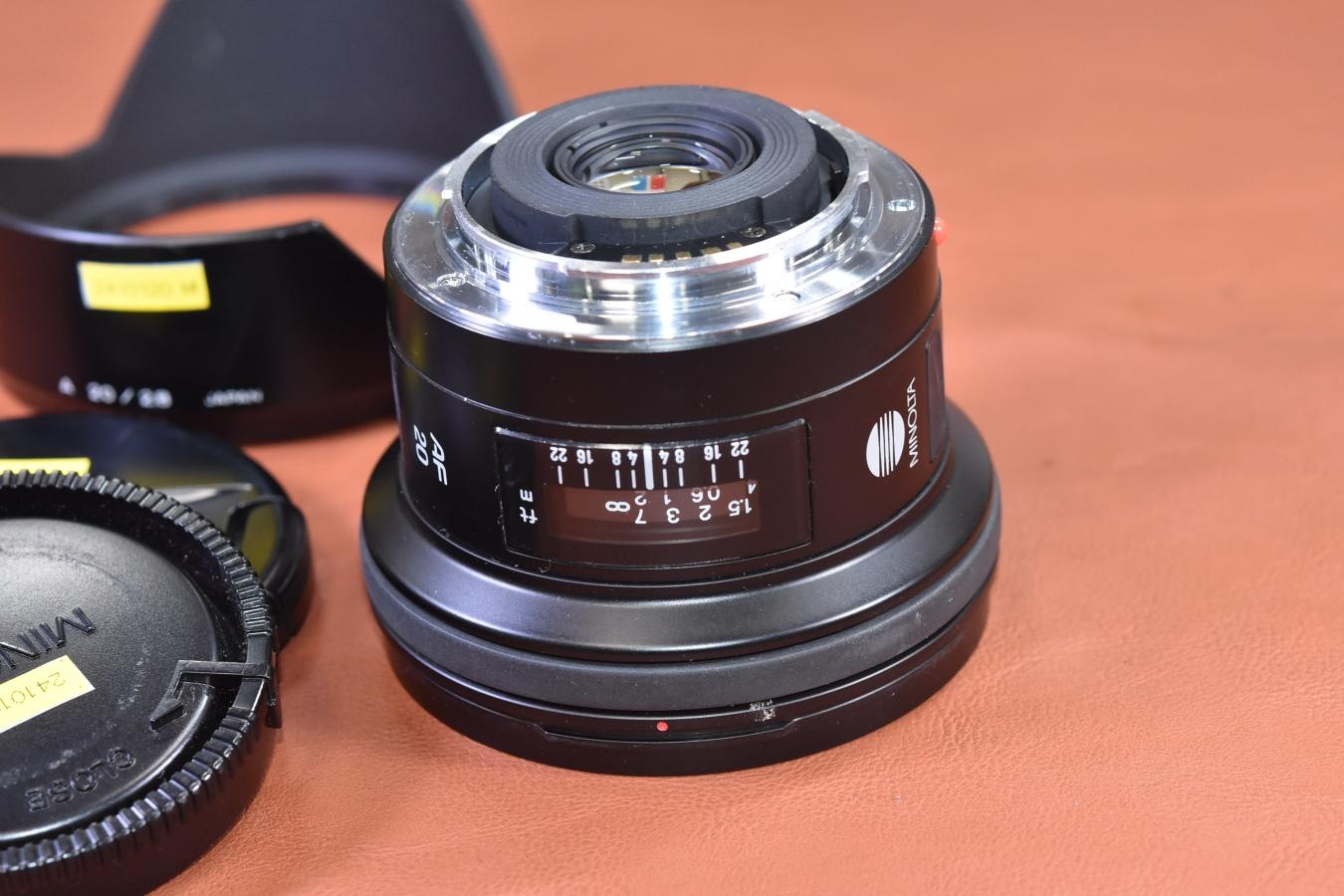 MINOLTA AF 20mm F2.8 NEW 【純正フード付】