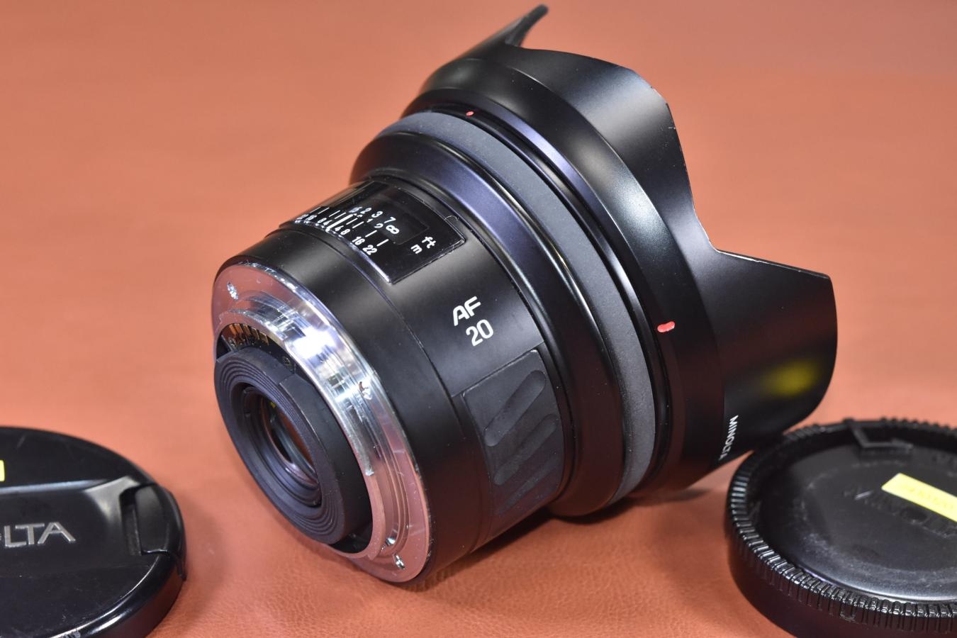 MINOLTA AF 20mm F2.8 NEW 【純正フード付】