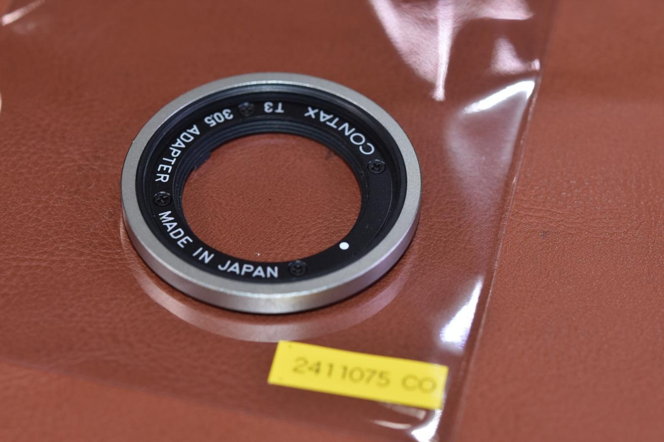 【希 少】CONTAX T3 30.5 ADAPTER Silver 【CONTAX T3用】※キレイな物をお探しの方必見!!自信ありの逸品!!