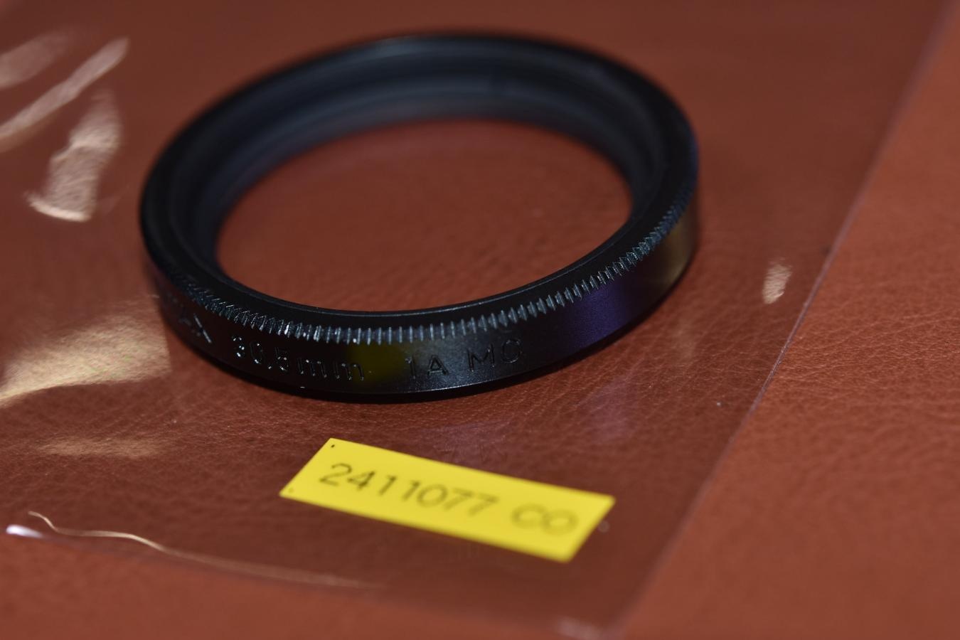 【希 少】CONTAX 30.5mm 1A MC Black Filter【CONTAX T3等用】※キレイな物をお探しの方必見!!自信ありの逸品!!