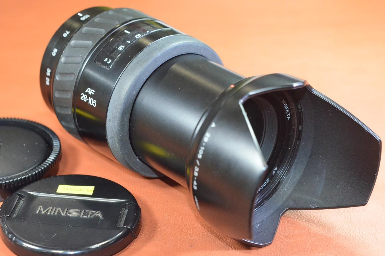 MINOLTA AF 28-105mm F3.5-4.5 【純正フード付】