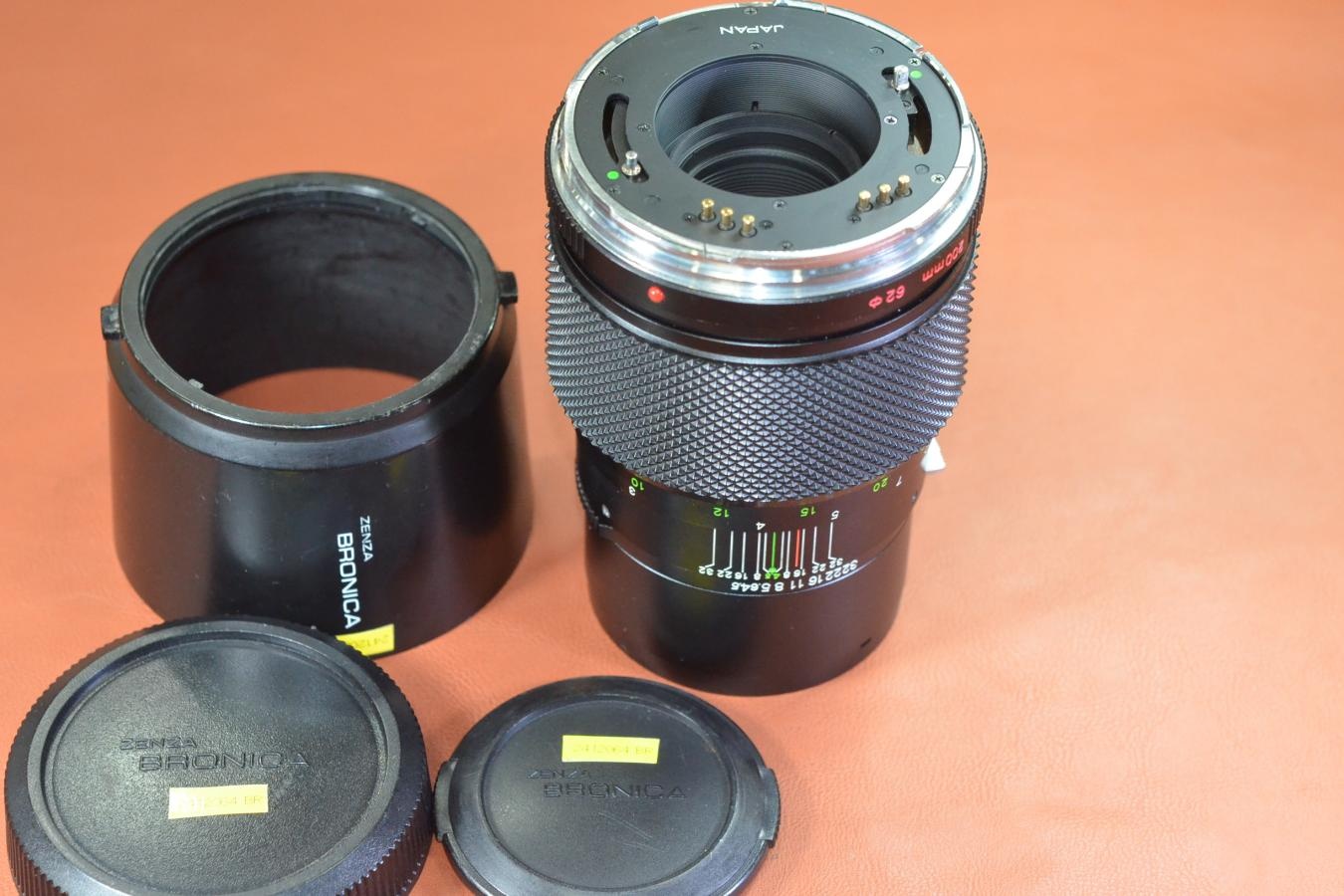 ZENZA BRONICA ZENZANON MC 200mm F4.5 純正フード付 【BRONICA ETRシリーズ用】