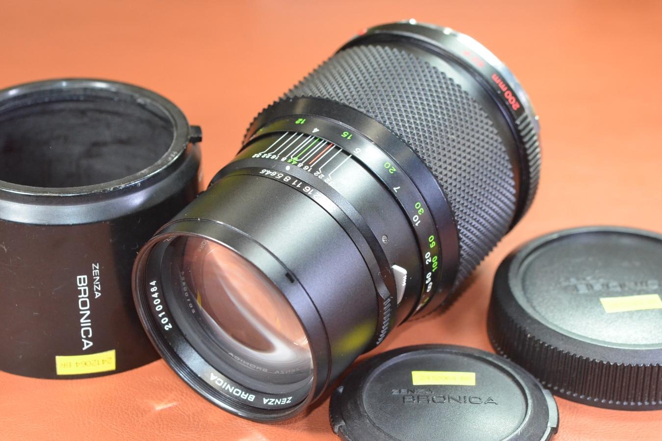 ZENZA BRONICA ZENZANON MC 200mm F4.5 純正フード付 【BRONICA ETRシリーズ用】