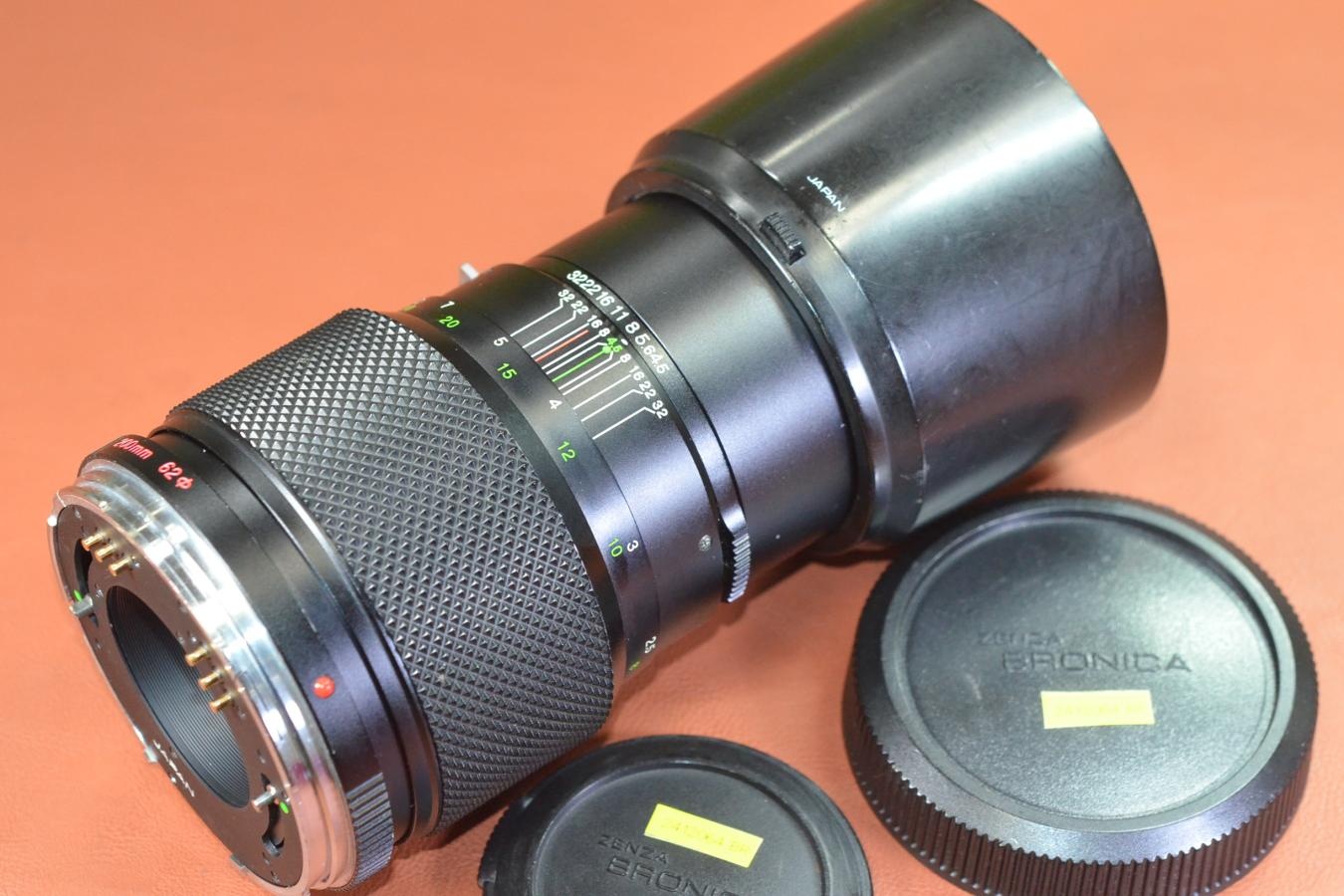 ZENZA BRONICA ZENZANON MC 200mm F4.5 純正フード付 【BRONICA ETRシリーズ用】