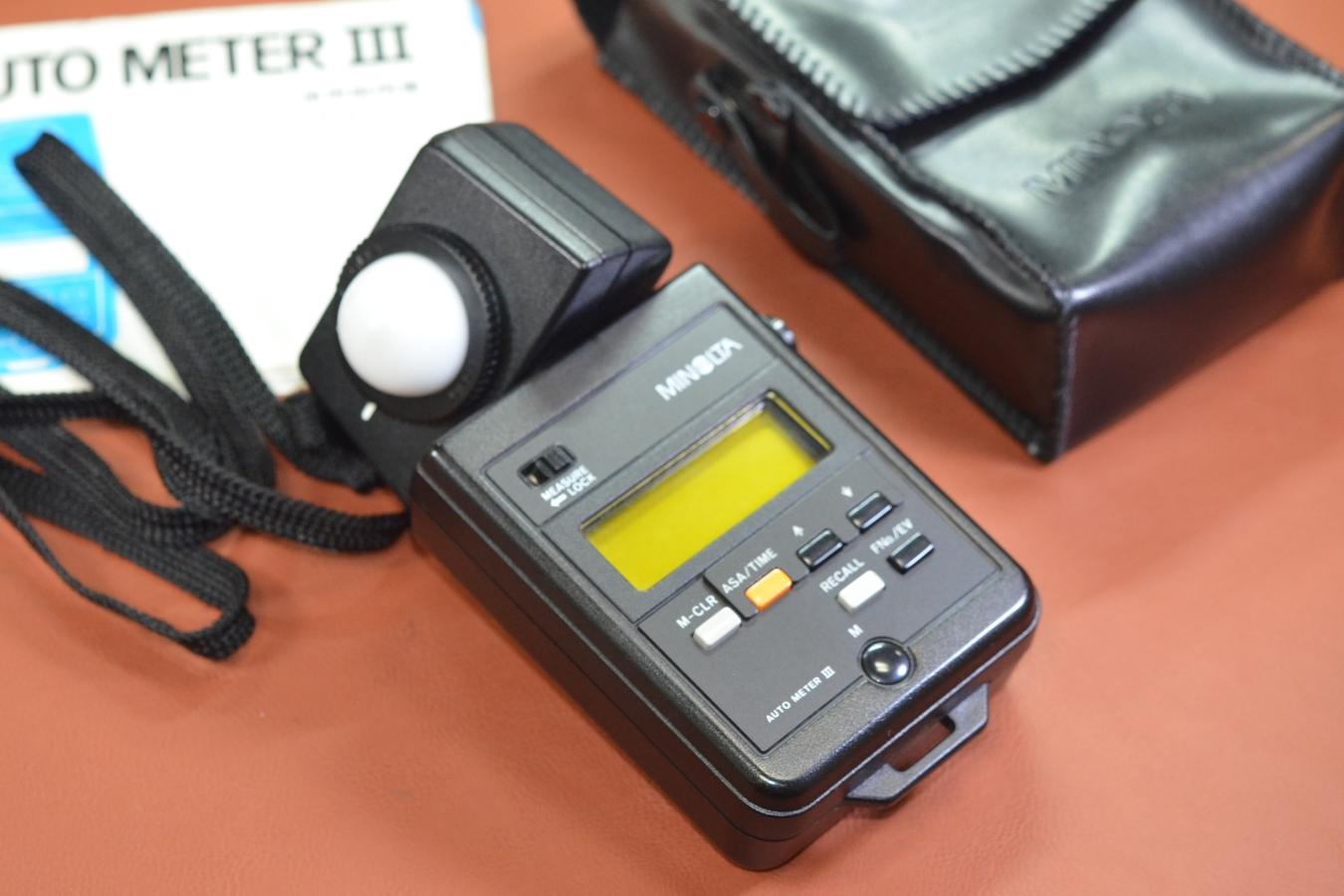 MINOLTA AUTO METER III 【純正ケース、ストラップ、取説付】