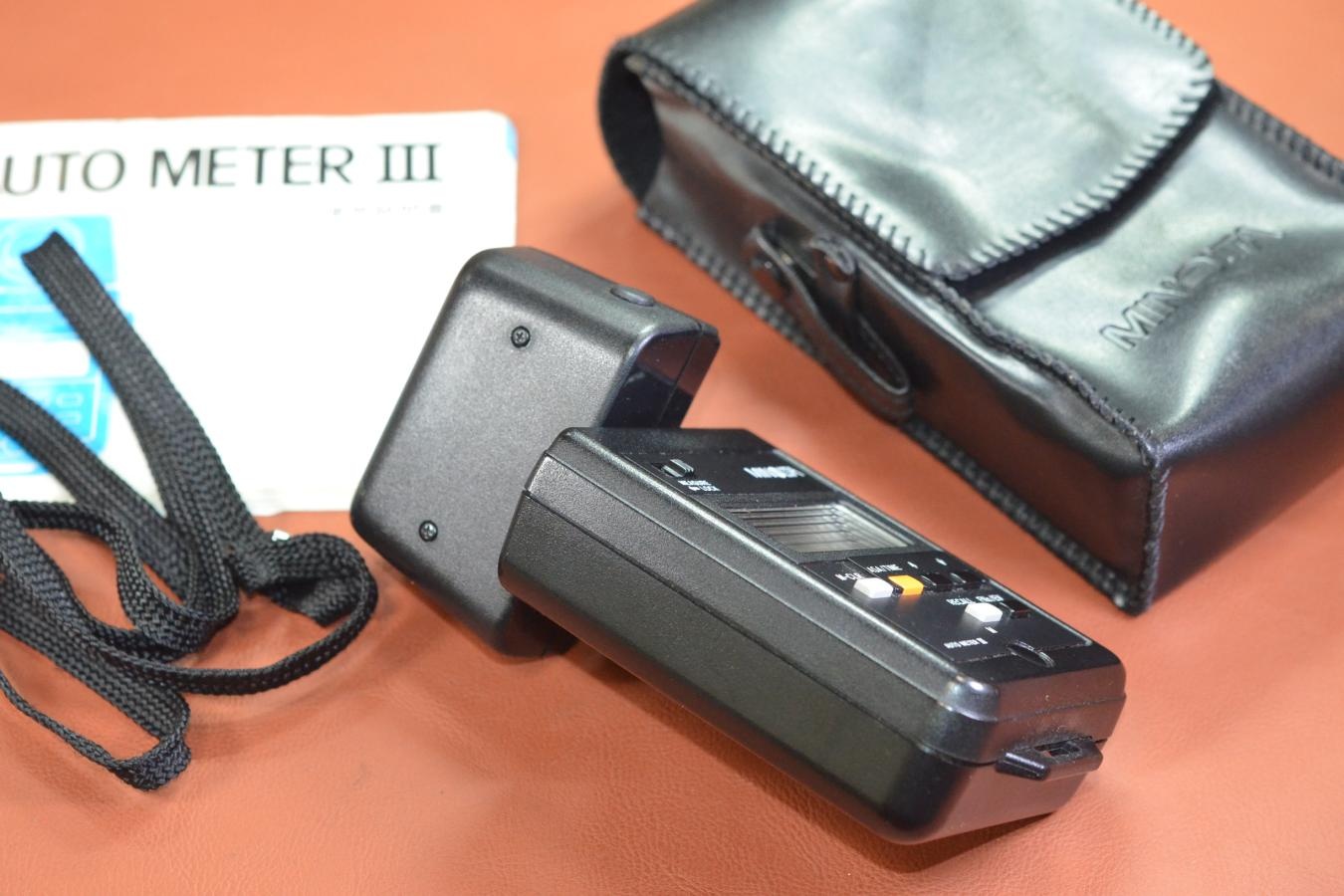 MINOLTA AUTO METER III 【純正ケース、ストラップ、取説付】