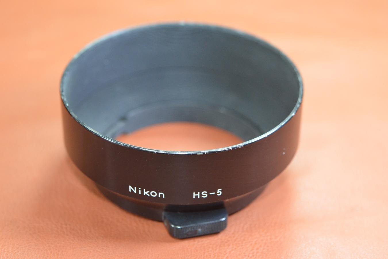 【絶版アクセサリー】Nikon METALHOOD HS-5【Nikon NEW NIKKOR 50/1.4等用】