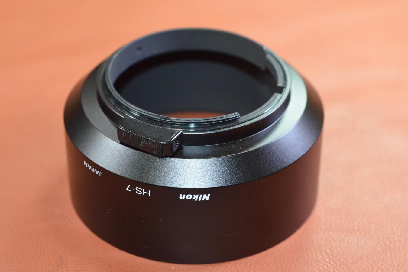 【絶版アクセサリー】Nikon METALHOOD HS-7【Nikon Ai 55/1.2、Ai-S 58/1.2ノクト等用】※キレイな物をお探しの方必見!!自信ありの逸品!!