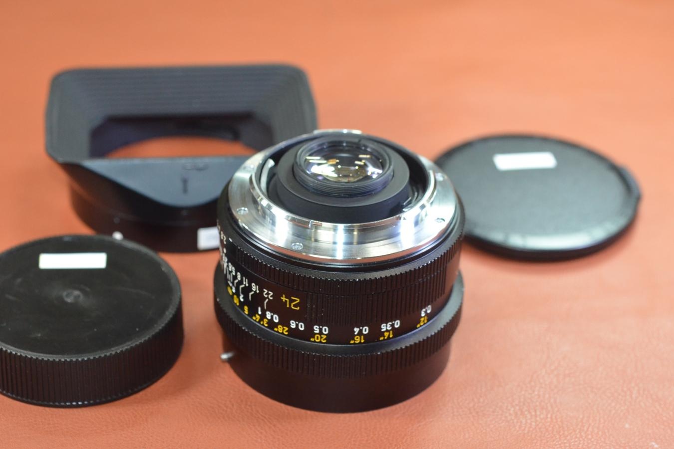 LEICA ELMARIT-R 24mm F2.8  3カム 純正フード12523付【キレイな物をお探しの方必見!!自信ありの逸品!!】