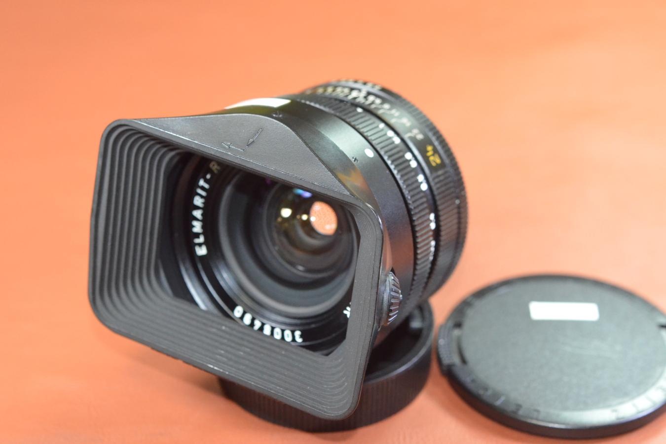 LEICA ELMARIT-R 24mm F2.8  3カム 純正フード12523付【キレイな物をお探しの方必見!!自信ありの逸品!!】