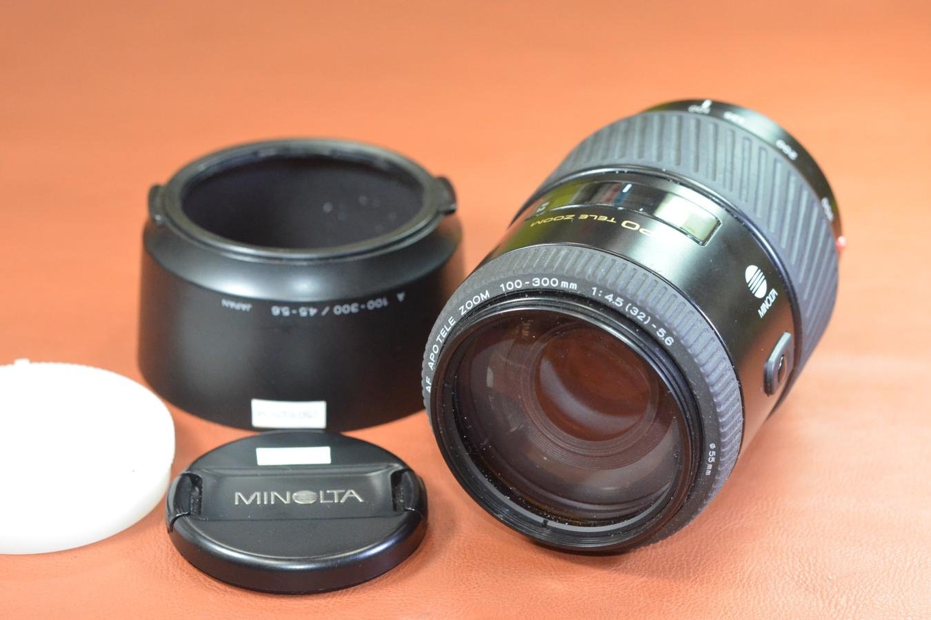 【B級特価品】 MINOLTA AF APOTELE 100-300mm F4.5-5.6 【純正フード付】