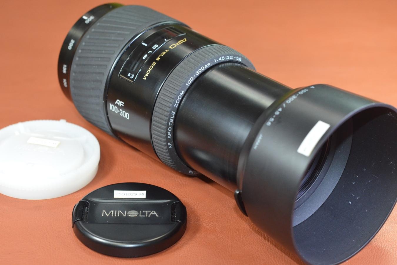 【B級特価品】 MINOLTA AF APOTELE 100-300mm F4.5-5.6 【純正フード付】