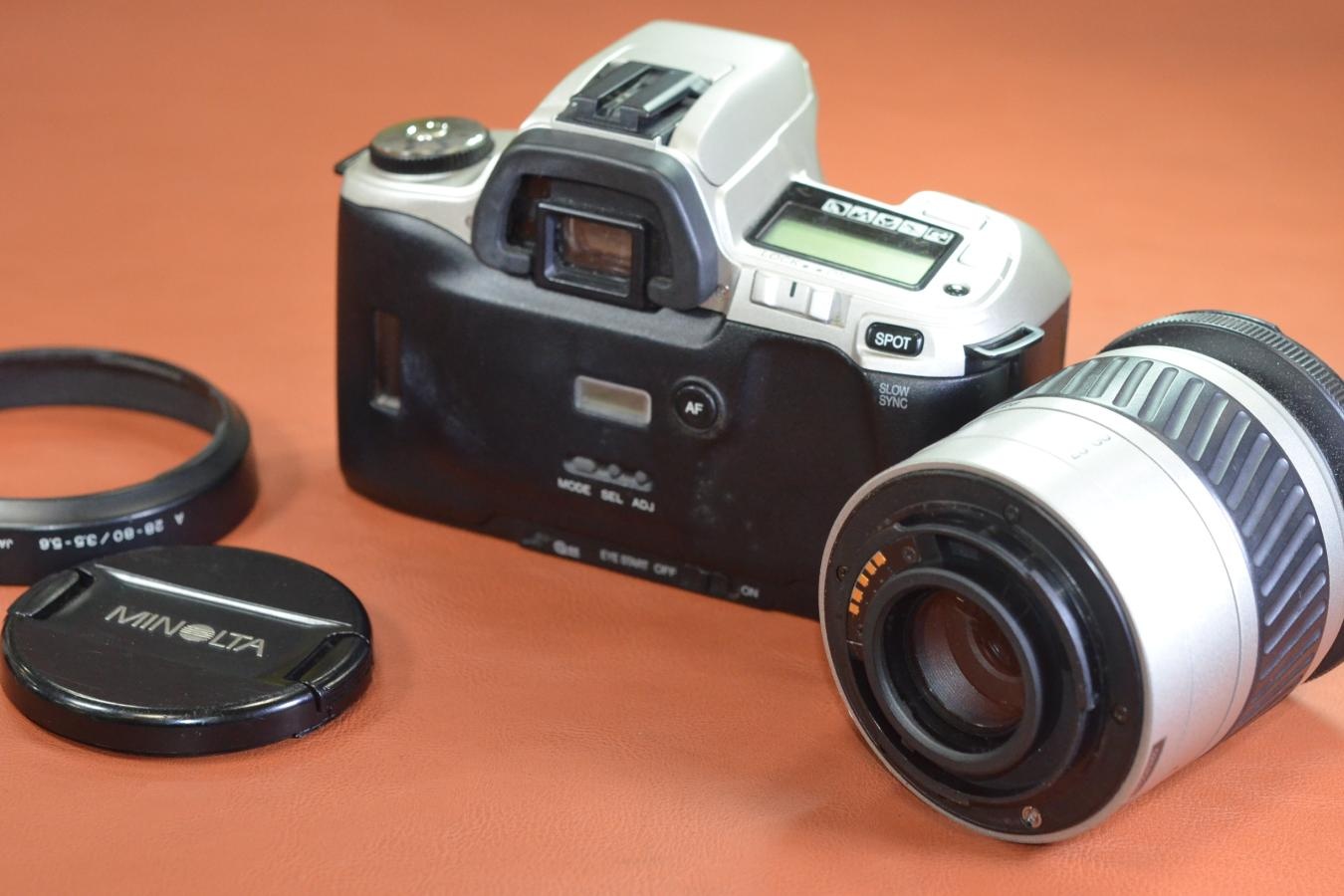 【B級特価品】MINOLTA αSweet Silver AF 28-80/3.3-5.6 Silver付 【純正フード付】