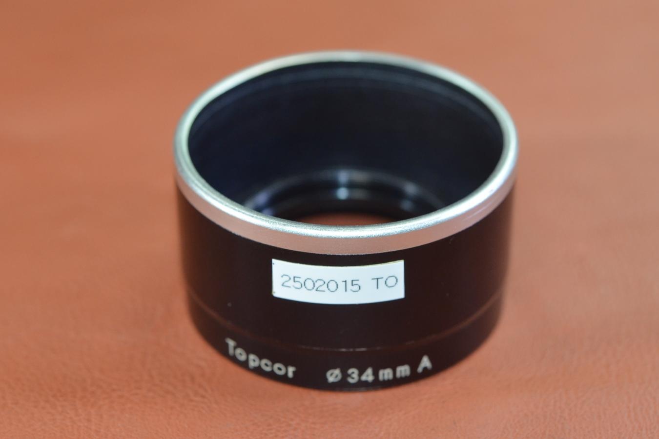 【希 少】Topcor 34mm A METAL HOOD 【Pat.Pend.マーク入り】