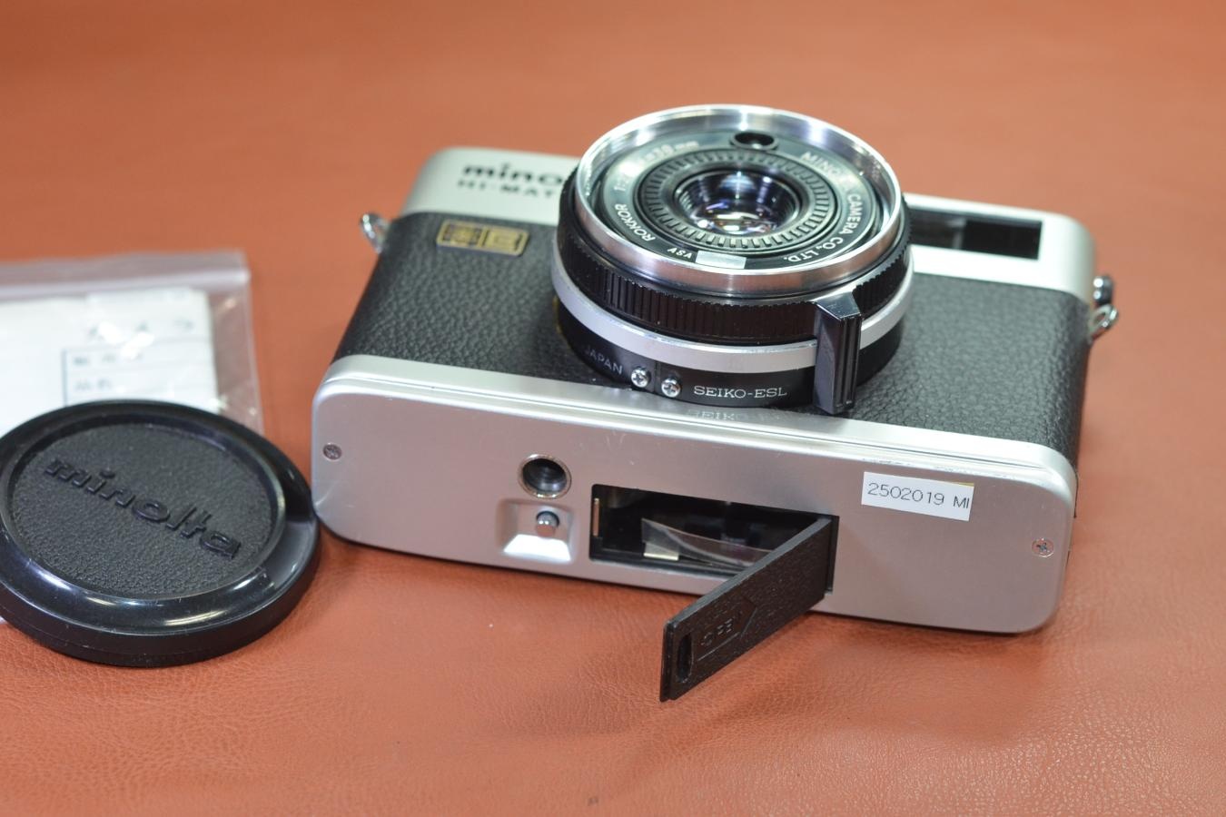 minolta HI-MATIC F Silver 整備済【MINOLTA ROKKOR 38/2.7レンズ搭載】