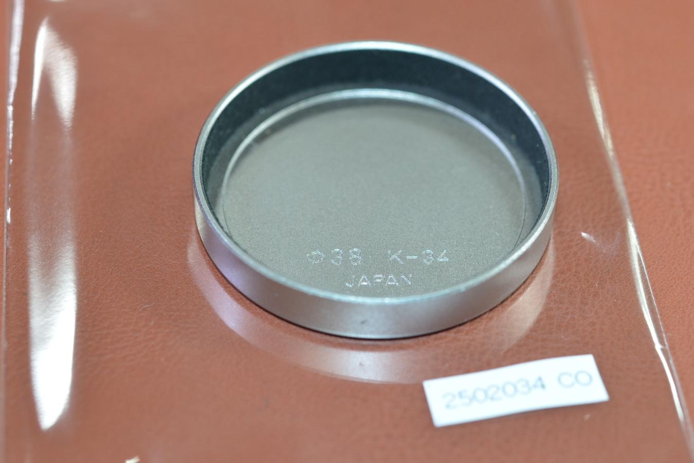 【希 少】 CONTAX K-34 METAL CAP Silver 【CONTAX TVS、TVS II、T3等用】※キレイな物をお探しの方必見!!自信ありの逸品!!