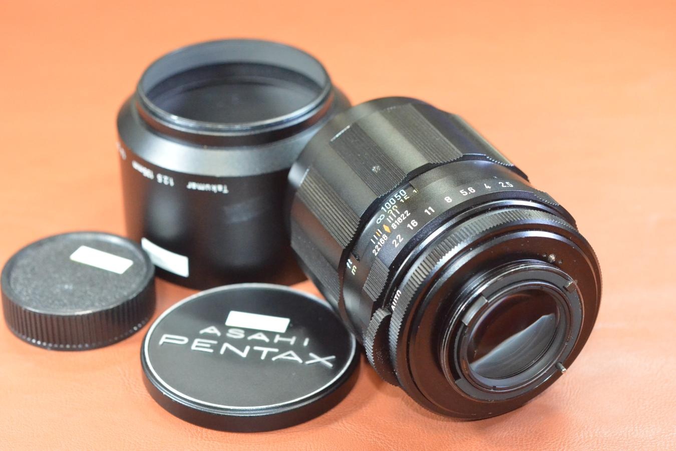 PENTAX Super-Multi-Coated TAKUMAR 135mm F2.5 純正メタルフード付【カメラ女子に絶大な人気のオールドレンズ M42マウントレンズ】