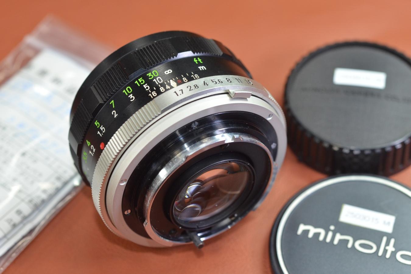 MINOLTA MC ROKKOR-PF 55mm F1.7 整備済【カメラ女子に絶大な人気のオールドレンズ】