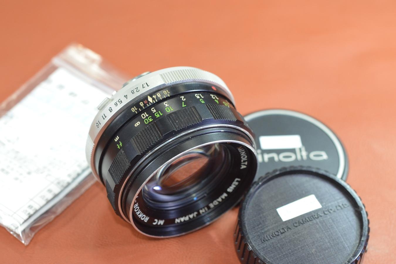 【B級特価品】 MINOLTA MC ROKKOR-PF 55mm F1.7【整備済】