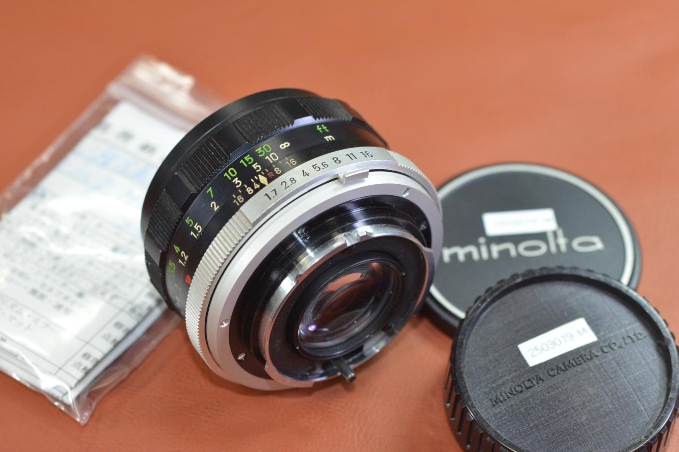 【B級特価品】 MINOLTA MC ROKKOR-PF 55mm F1.7【整備済】