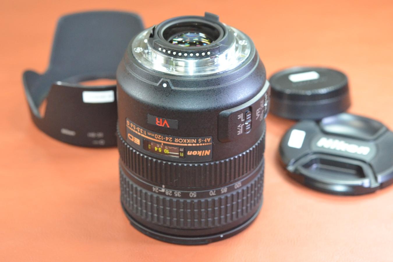 Nikon AF-S NIKKOR 24-120mm F3.5-5.6G ED VR 純正フードHB-35付 【キレイな物をお探しの方必見!!自信ありの逸品!!】