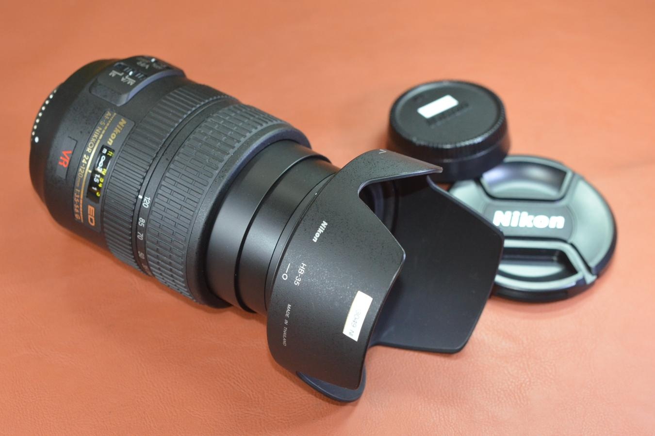 Nikon AF-S NIKKOR 24-120mm F3.5-5.6G ED VR 純正フードHB-35付 【キレイな物をお探しの方必見!!自信ありの逸品!!】