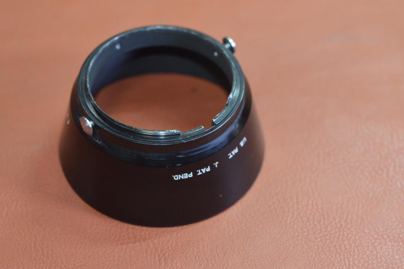 Nikon NIKKOR 5cm F2 METAL HOOD US.PAT J.PAT PEND 刻印【Nikon Sマウント 50/2用】