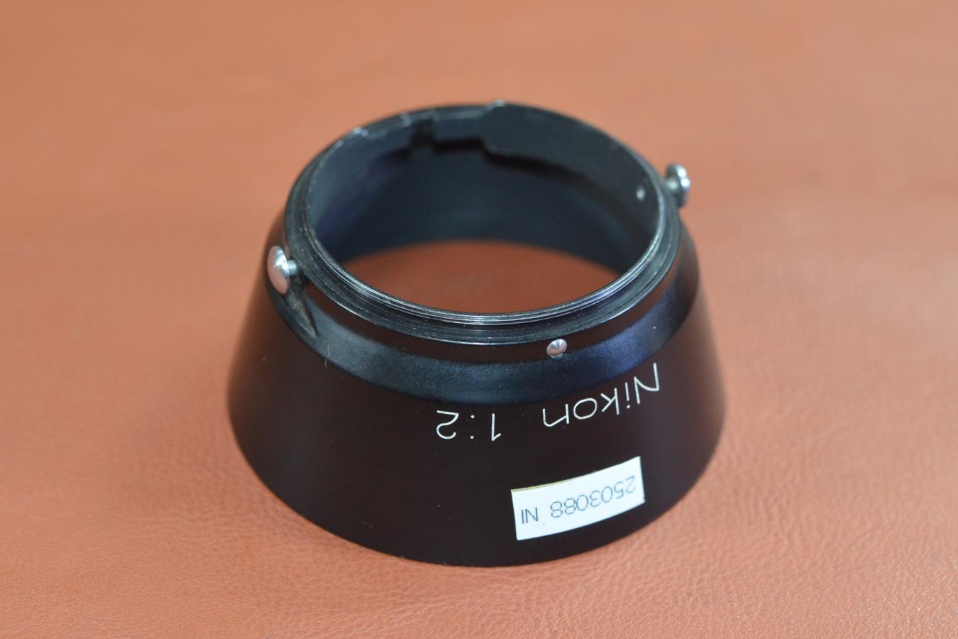 Nikon NIKKOR 5cm F2 METAL HOOD Nikon 1:2 刻印【Nikon Sマウント 50/2用】