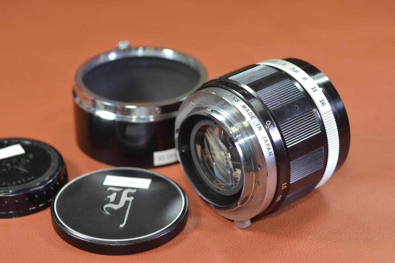 【希 少】Olympus H.Zuiko Auto-S 42mm F1.2 純正メタルフード付【OLYMPUS PEN-F、FT用TTL Noレンズ】※キレイな物をお探しの方必見!!自信ありの逸品!!
