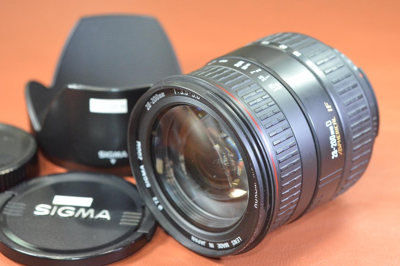SIGMA 28-200mm F3.5-5.6 DL HYPERZOOM MACRO 純正フード付 【Nikon用】
