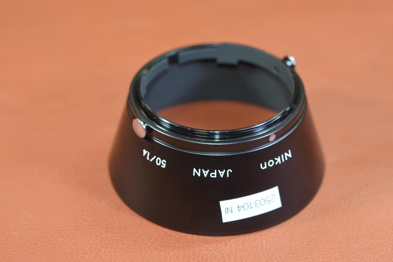 Nikon 50/1.4 METAL HOOD 復刻版【Nikon Sマウント 50/1.4用】※キレイな物をお探しの方必見!!自信ありの逸品!!